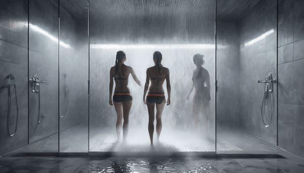 Que révèle la douche de Véronique et Davina dans Gym Tonic ?